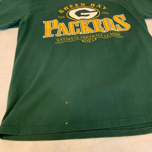 Vintage Lee Sport Green Bay Packers NFL Logo Graphic Tee Size L - Picture 8 of 13